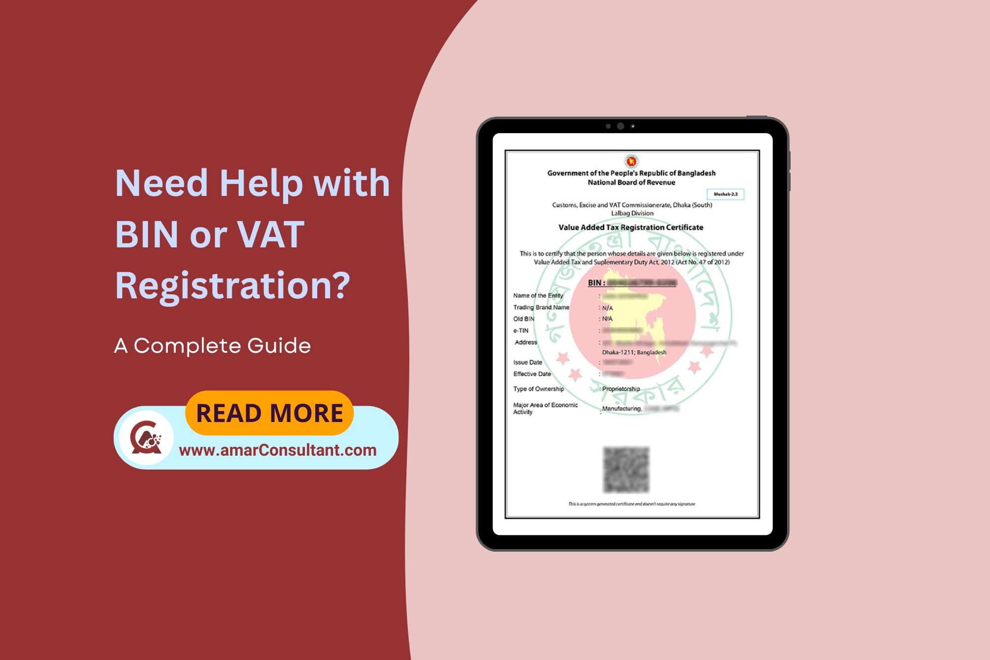 VAT Registration in Bangladesh | How to Get BIN Certificate from NBR?