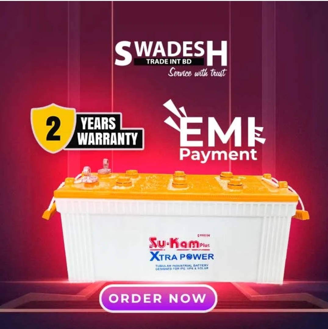 Su-kam Plus 6PHBT 220 AH Industrial Tubular IPS Battery